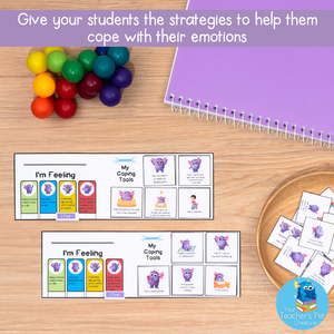 Coping Tools Individual Desk Labels for Emotional Regulation